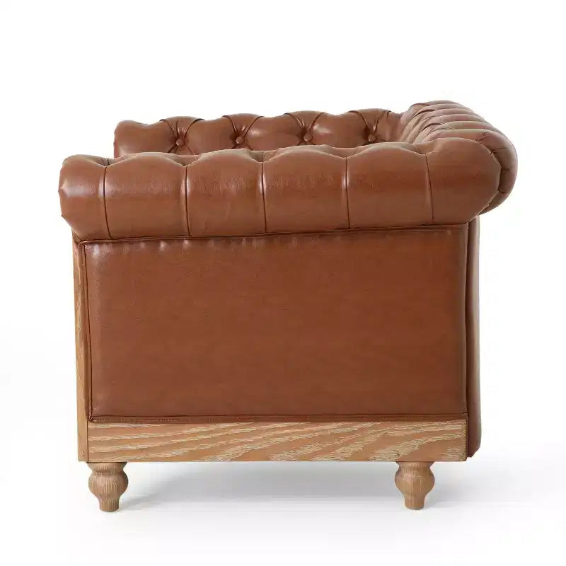 GDFStudio Batavia Chesterfield Tufted Club Chair with Nailhead Trim