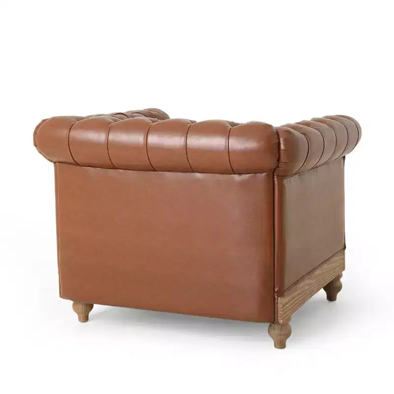 GDFStudio Batavia Chesterfield Tufted Club Chair with Nailhead Trim