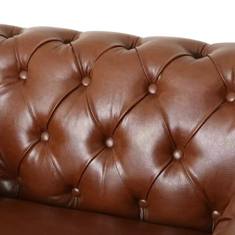 GDFStudio Batavia Chesterfield Tufted Club Chair with Nailhead Trim