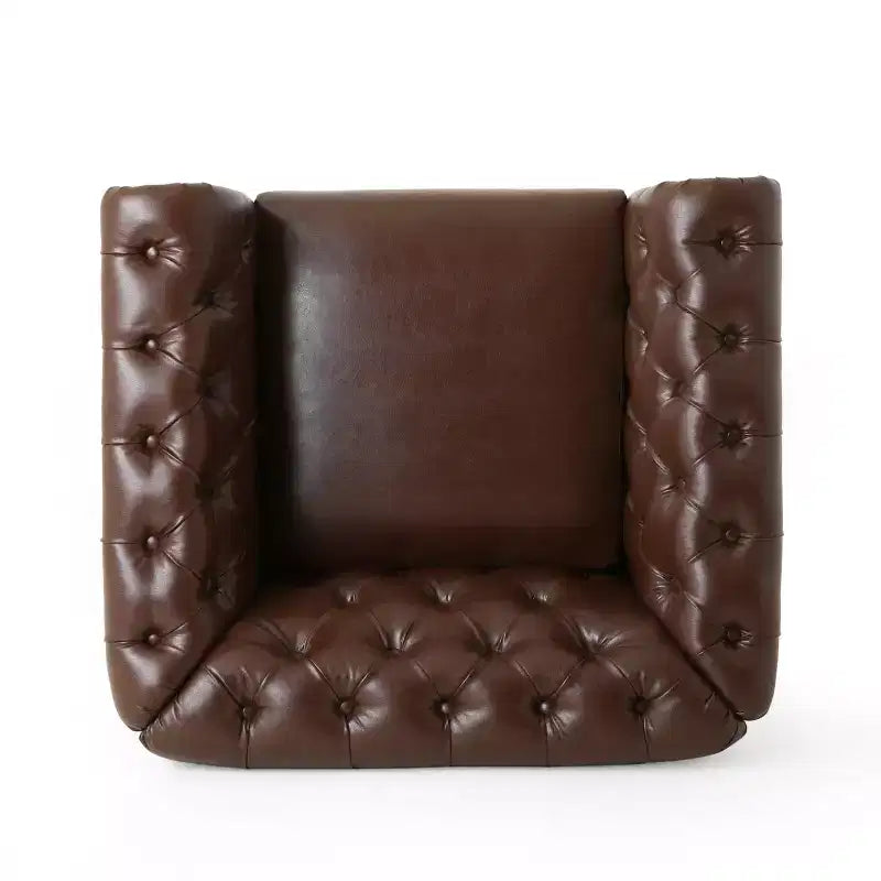 GDFStudio Batavia Chesterfield Tufted Club Chair with Nailhead Trim