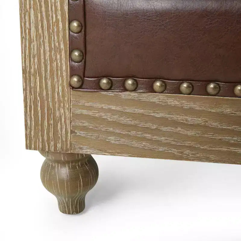GDFStudio Batavia Chesterfield Tufted Club Chair with Nailhead Trim