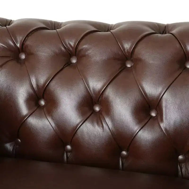 GDFStudio Batavia Chesterfield Tufted Club Chair with Nailhead Trim