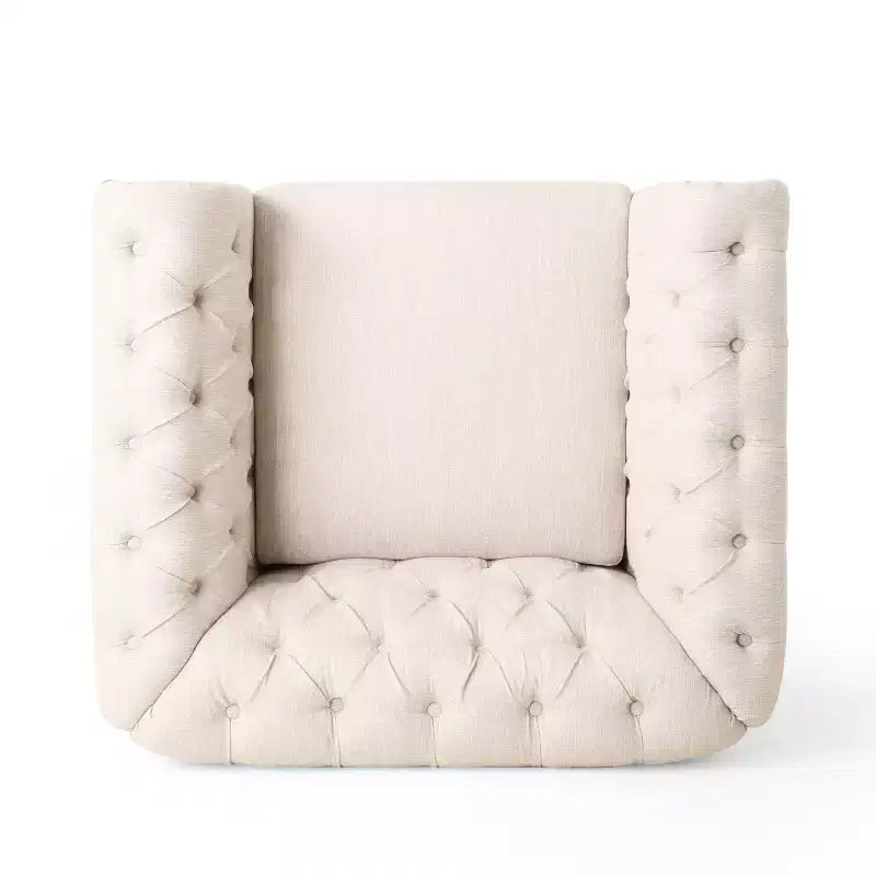 GDFStudio Batavia Chesterfield Tufted Club Chair with Nailhead Trim