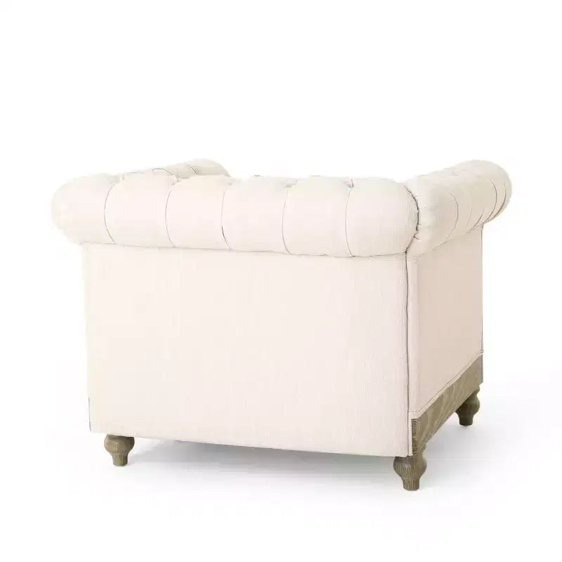 GDFStudio Batavia Chesterfield Tufted Club Chair with Nailhead Trim