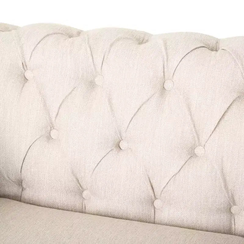 GDFStudio Batavia Chesterfield Tufted Club Chair with Nailhead Trim