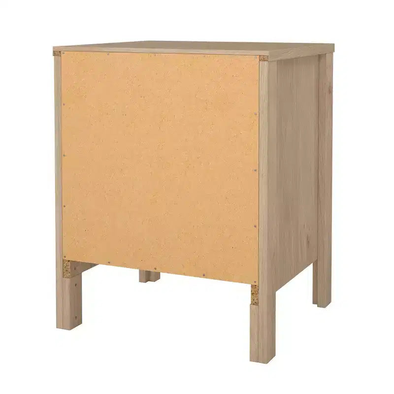 Tvilum,Madrid 21-inch Tall 2-Drawer Nightstand End Table, Jackson Hickory