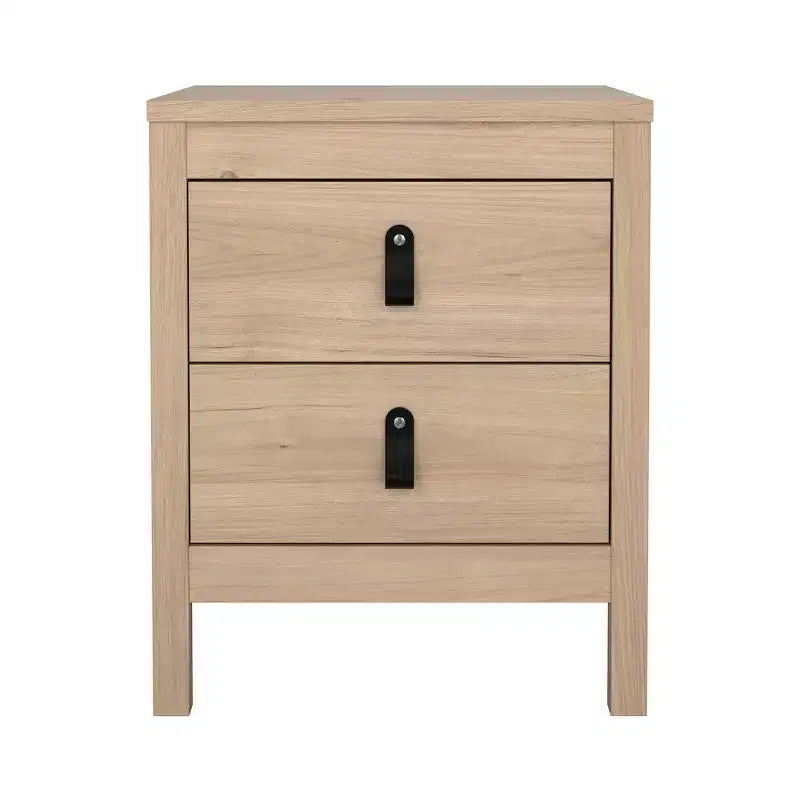 Tvilum,Madrid 21-inch Tall 2-Drawer Nightstand End Table, Jackson Hickory