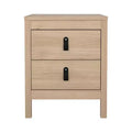 Tvilum,Madrid 21-inch Tall 2-Drawer Nightstand End Table, Jackson Hickory