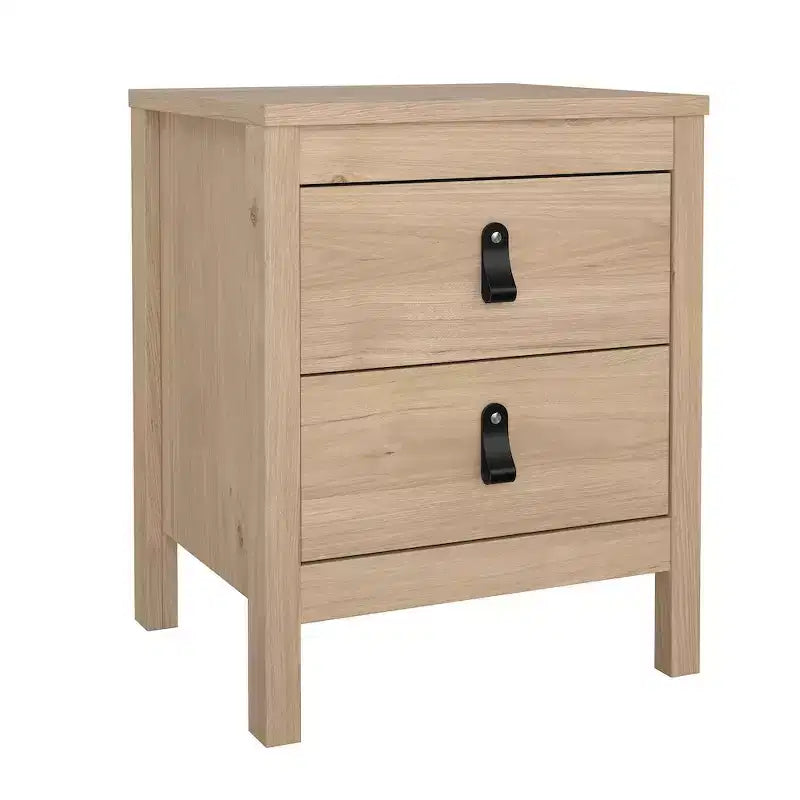 Tvilum,Madrid 21-inch Tall 2-Drawer Nightstand End Table, Jackson Hickory