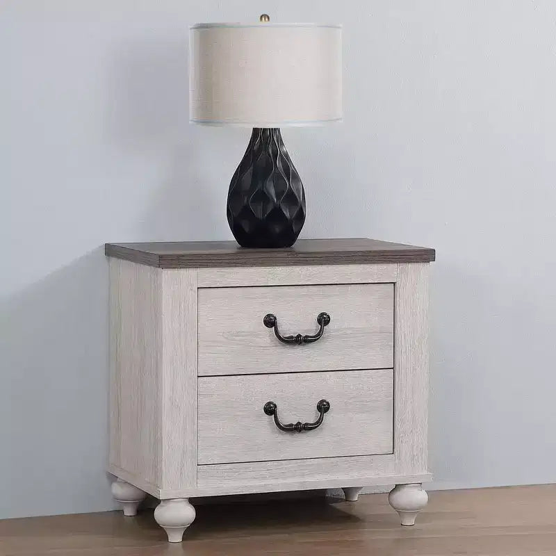 Coaster,Stillwood 2-drawer Nightstand Vintage Linen