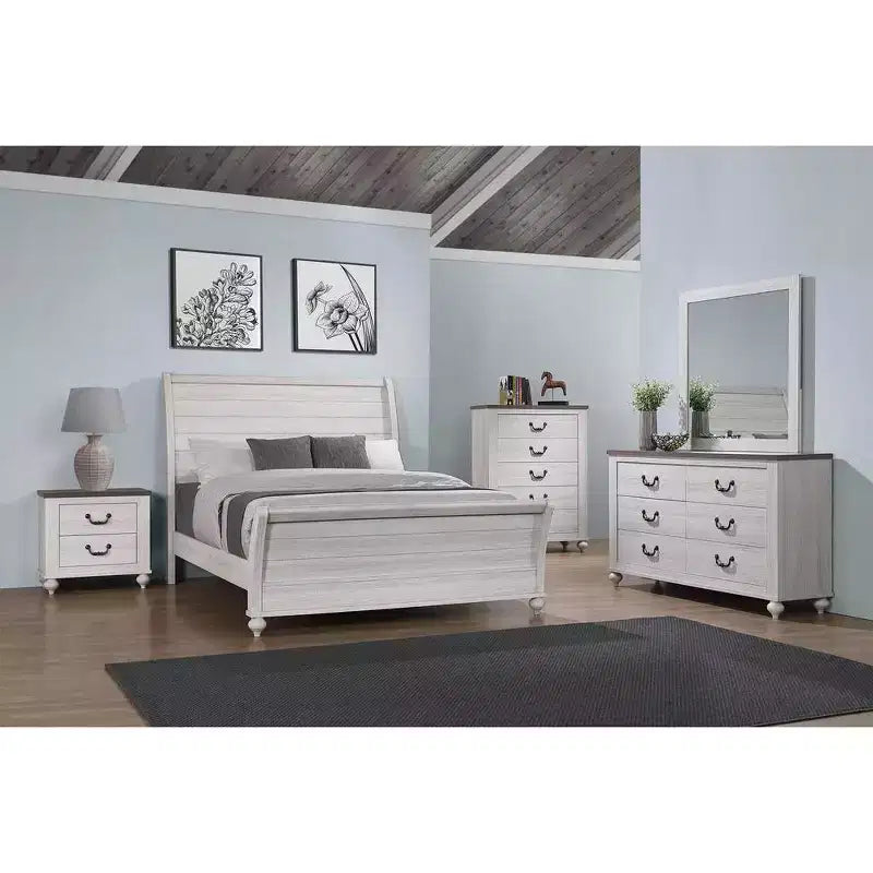Coaster,Stillwood 2-drawer Nightstand Vintage Linen