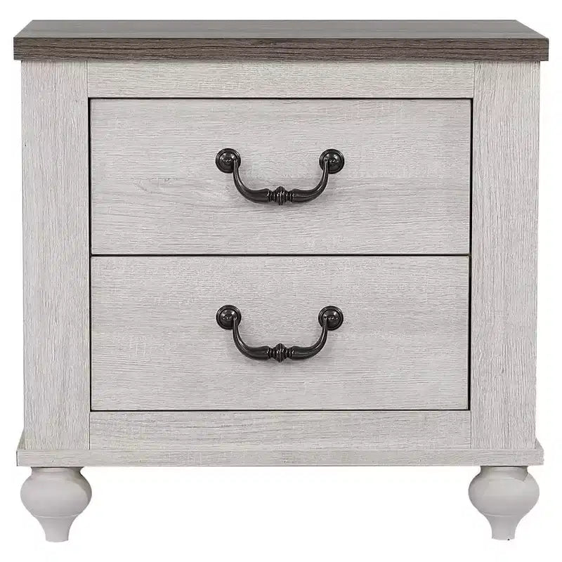 Coaster,Stillwood 2-drawer Nightstand Vintage Linen