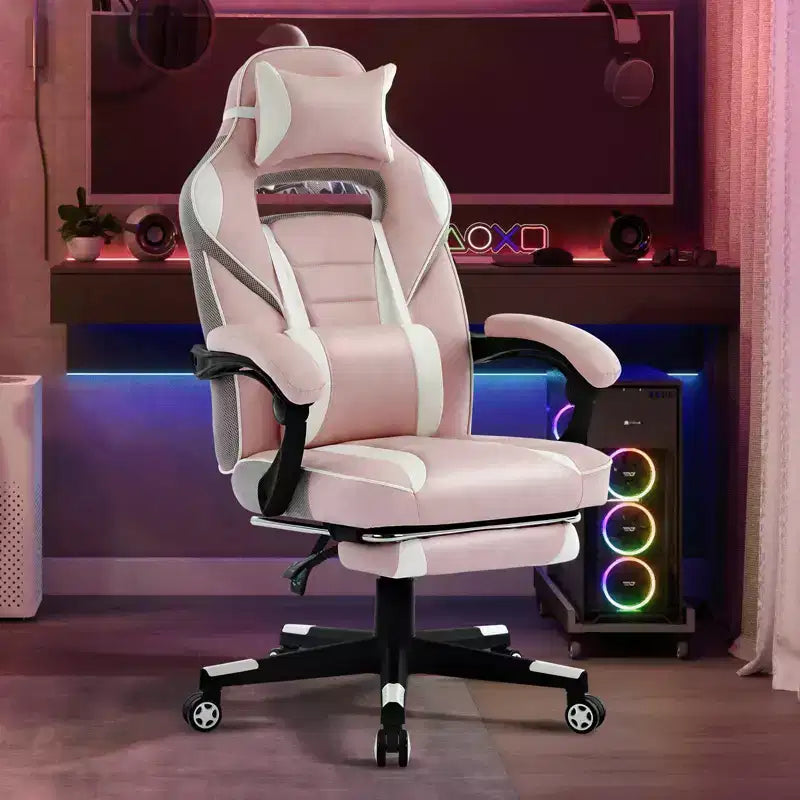 GustoWave Gaming Computer Chair with High Back, Pu Tall Gaming Chairs with Footrest, Reclining Gamer Chair