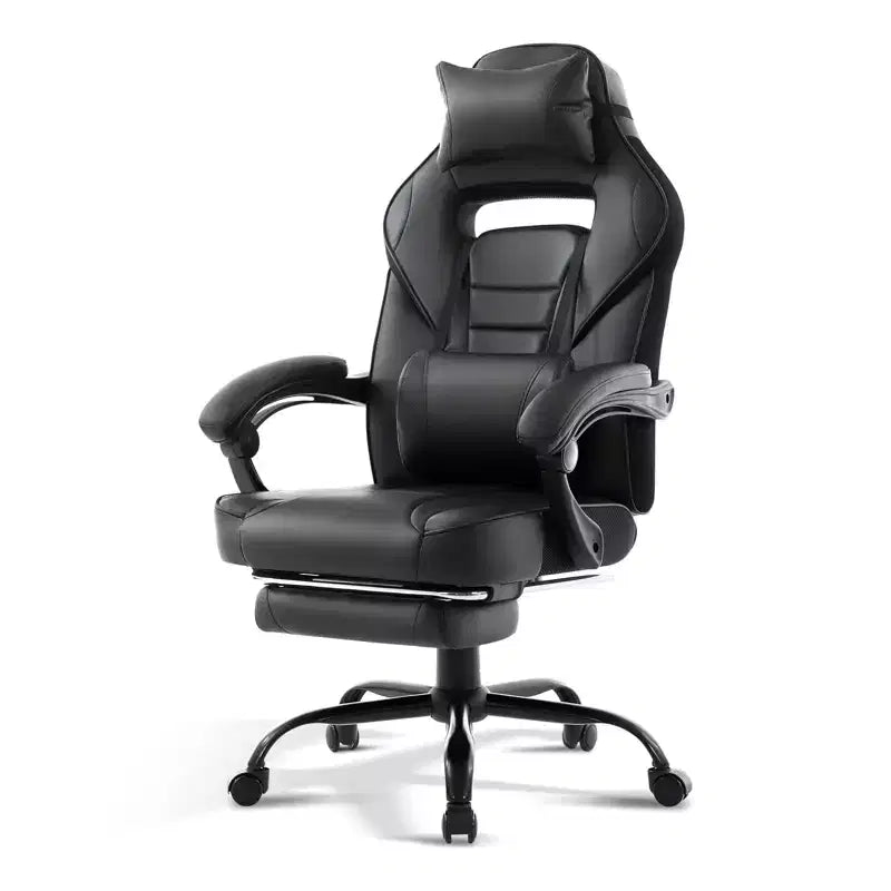 GustoWave Gaming Computer Chair with High Back, Pu Tall Gaming Chairs with Footrest, Reclining Gamer Chair