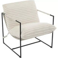 Accent Chair for Living Room, Modern Metal Framed Upholstered Armchair, Lounge Chair for Bedroom, Living Room, Reading Room