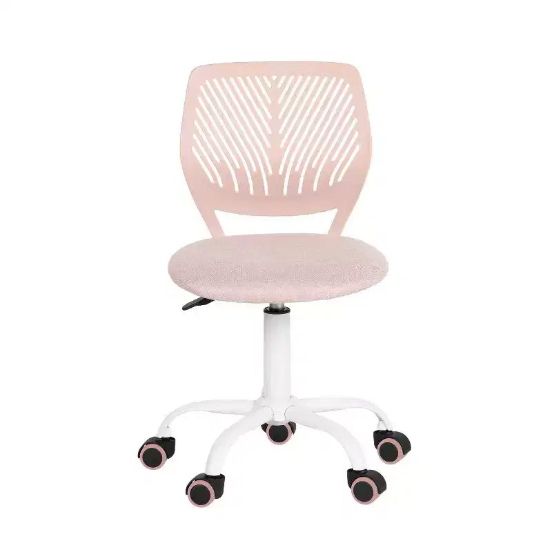 Homy Casa Adjustable Armless Swivel Study Chair for Kids, Dorm & Small Home Office