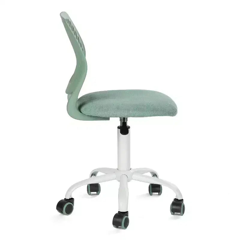 Homy Casa Adjustable Armless Swivel Study Chair for Kids, Dorm & Small Home Office