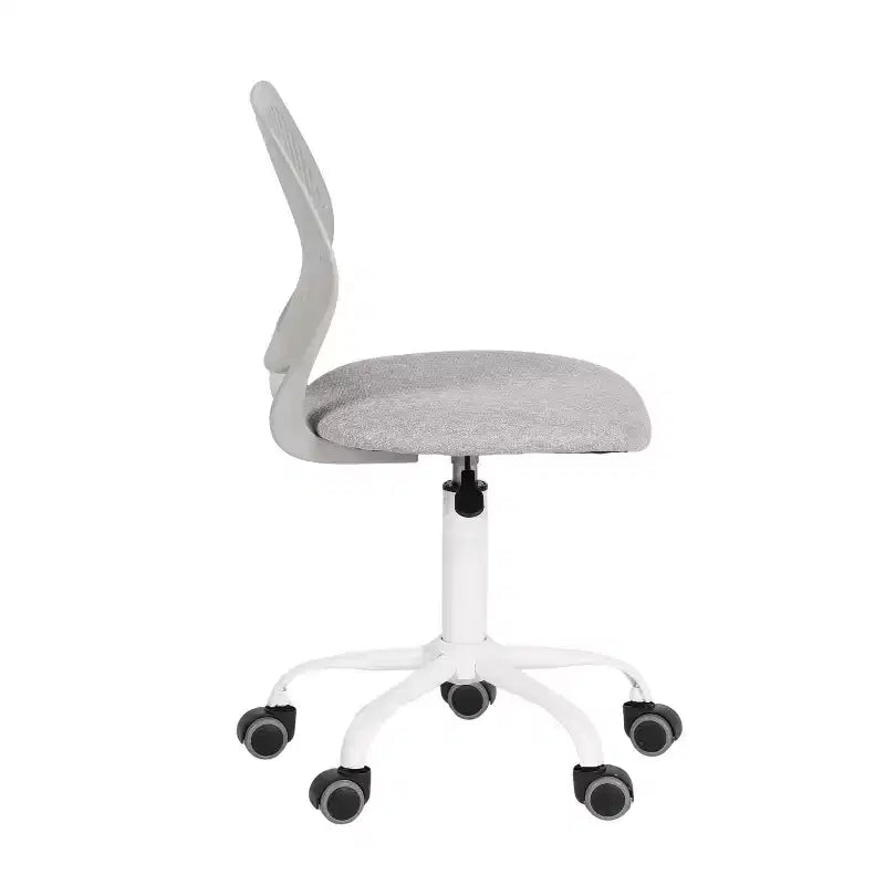 Homy Casa Adjustable Armless Swivel Study Chair for Kids, Dorm & Small Home Office