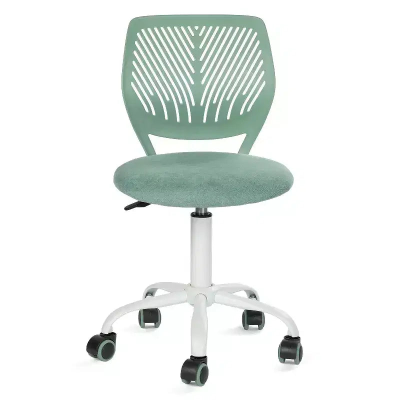 Homy Casa Adjustable Armless Swivel Study Chair for Kids, Dorm & Small Home Office