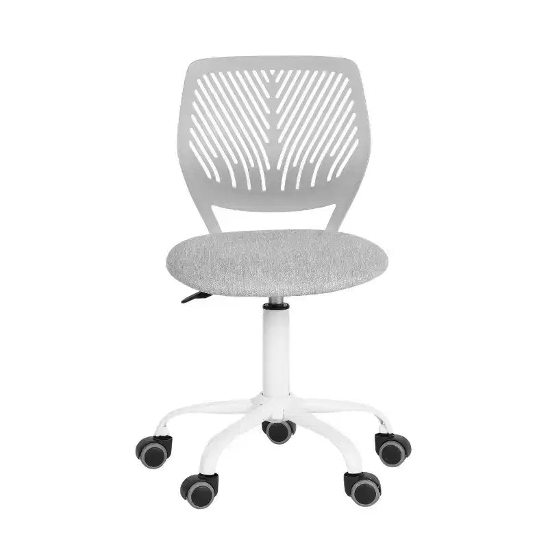 Homy Casa Adjustable Armless Swivel Study Chair for Kids, Dorm & Small Home Office