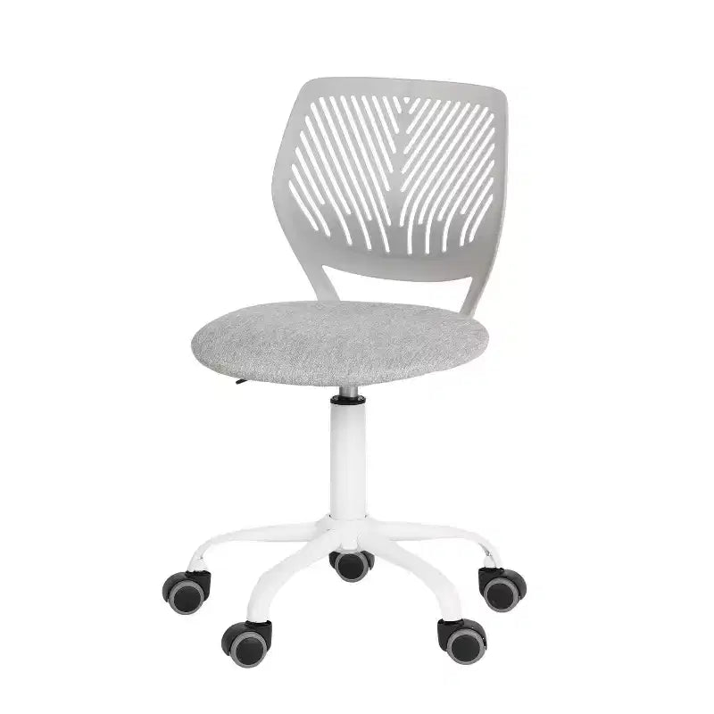 Homy Casa Adjustable Armless Swivel Study Chair for Kids, Dorm & Small Home Office