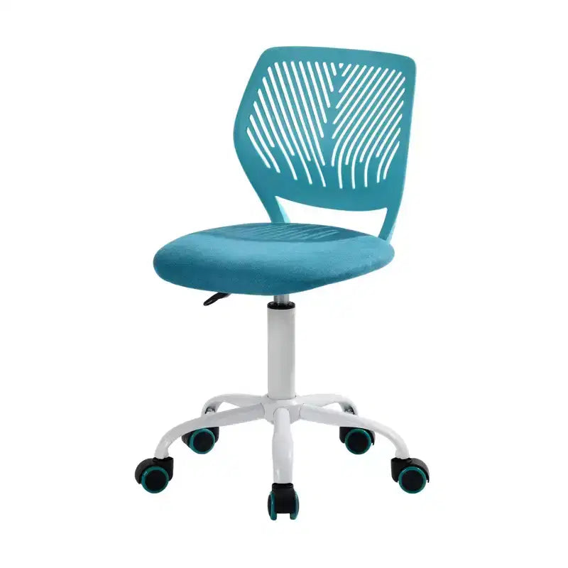 Homy Casa Adjustable Armless Swivel Study Chair for Kids, Dorm & Small Home Office