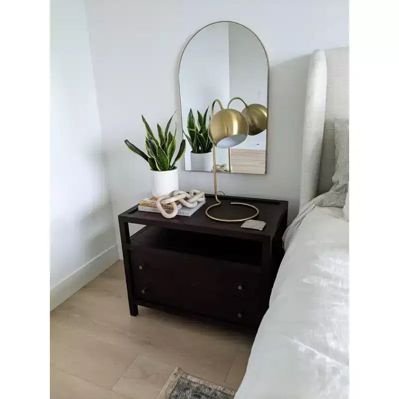 Jinla Mirror - 20.3 x 31.8 - MRR1055 - Gold - Safavieh