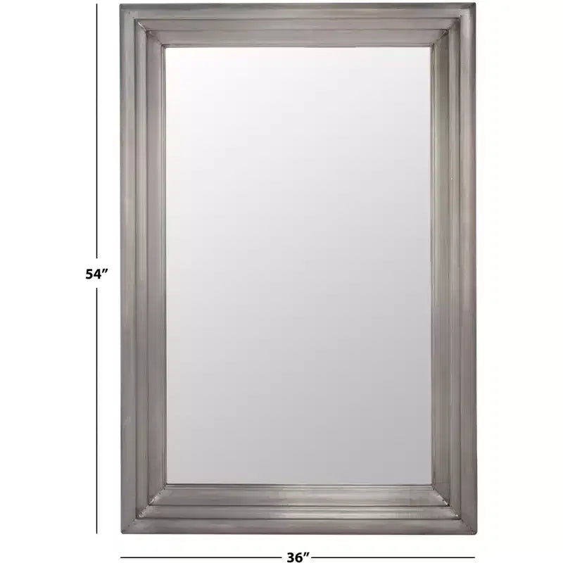 Francesca Medium Rectangle Mirror - 36 x 54 - CMI2001 - Silver - Safavieh