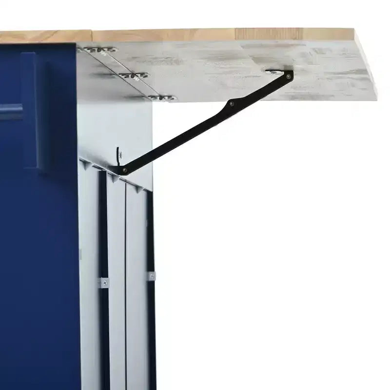 Rolling Mobile Kitchen Island with Solid Wood Top and Locking Wheels,Storage Cabinet and Drop Leaf Breakfast Bar, Spice Rack, Towel Rack & Drawer