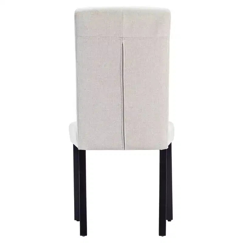 VECELO Upholstered Dining Chairs Set of 2/4/6 Modern Fabric/PU Leather Kitchen Chairs High Back Modern Dining Chairs Brown/Beige/Green