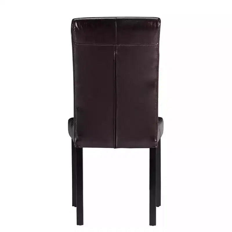 VECELO Upholstered Dining Chairs Set of 2/4/6 Modern Fabric/PU Leather Kitchen Chairs High Back Modern Dining Chairs Brown/Beige/Green