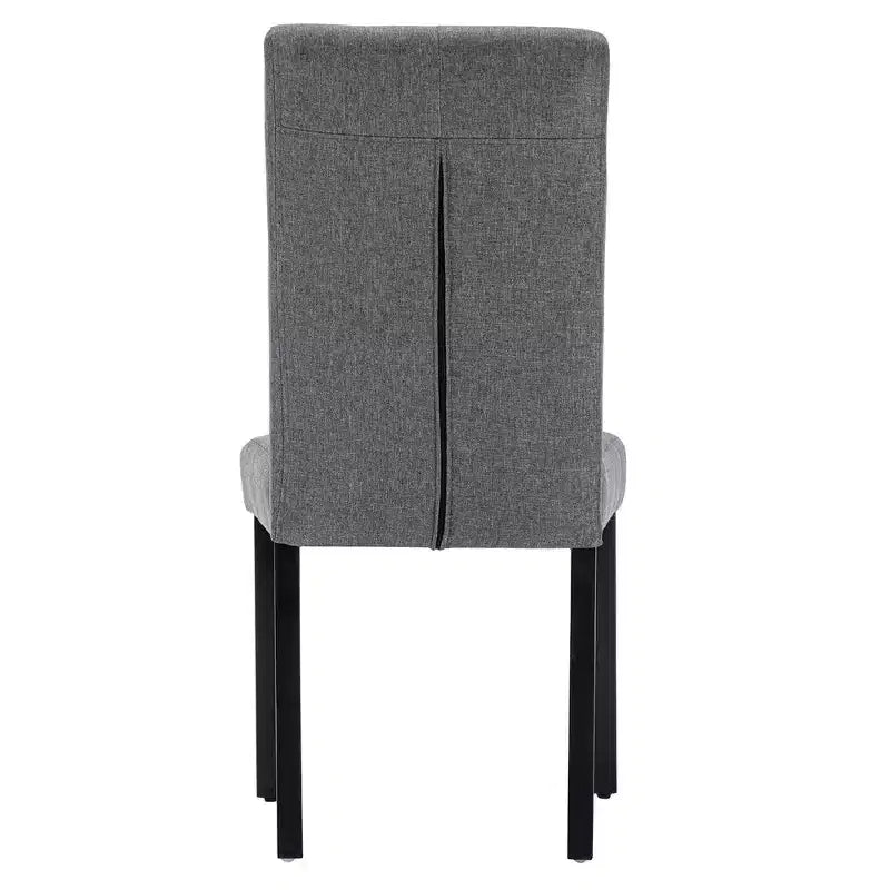 VECELO Upholstered Dining Chairs Set of 2/4/6 Modern Fabric/PU Leather Kitchen Chairs High Back Modern Dining Chairs Brown/Beige/Green