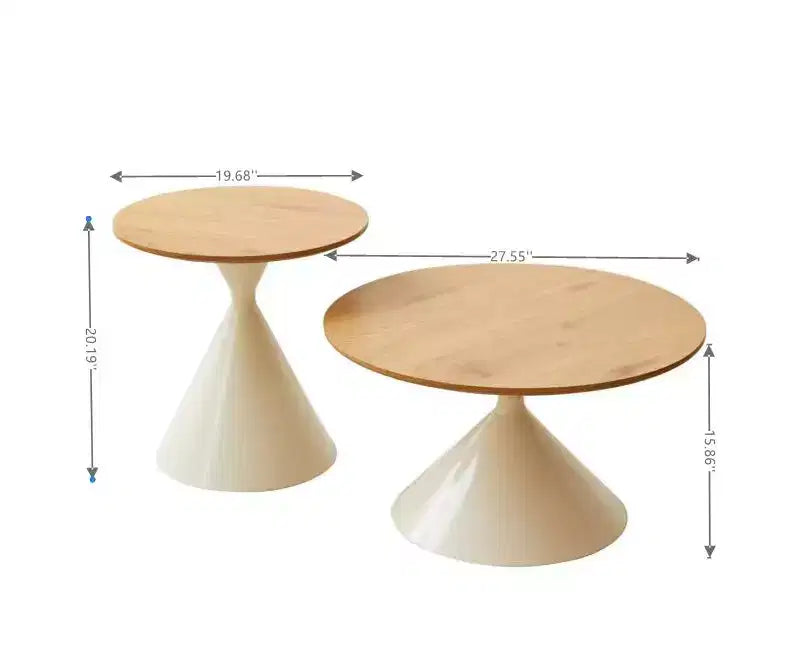 GDFStudio Henriette Modern Round Table Set
