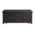 Kahlil 2 Drawer Coffee Table with Lift Top Espresso - Picket House Furnishings: Hidden Storage, Mid-Century Modern Design